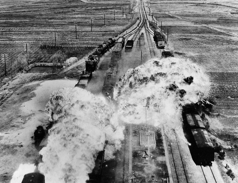 Korean+War,+train+attack.jpg